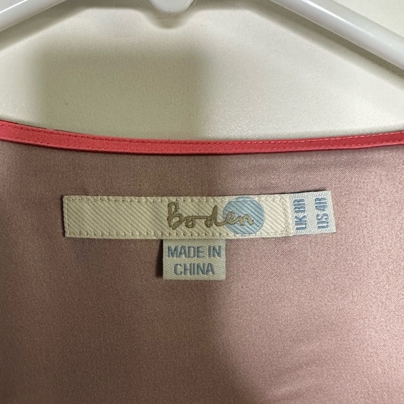 Boden Pink Tulip Print Valentine Shift Dress Size 4 - Picture 4 of 7